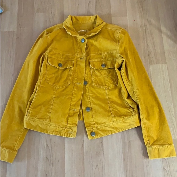 corduroy yellow jacket
